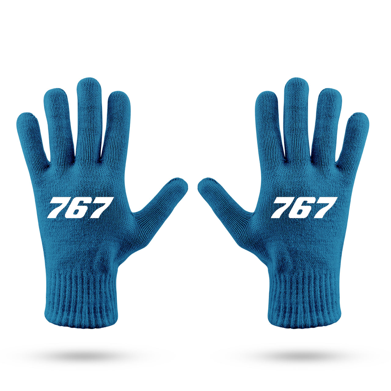 767 Flat Text Designed Gloves
