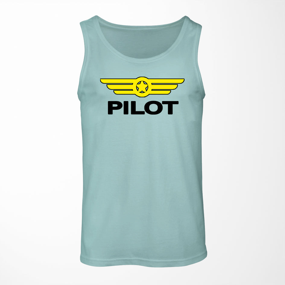 Pilot & Badge Designed Tank Tops