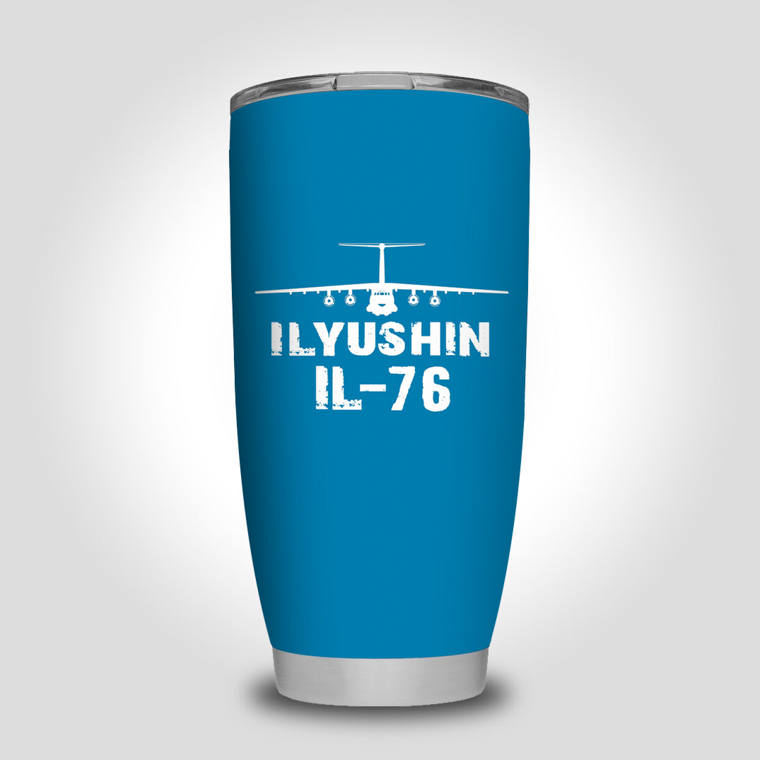 ILyushin IL-76 & Plane Designed Tumbler Travel Mugs