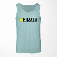 Thumbnail for Pilots They Know How To Fly Designed Tank Tops