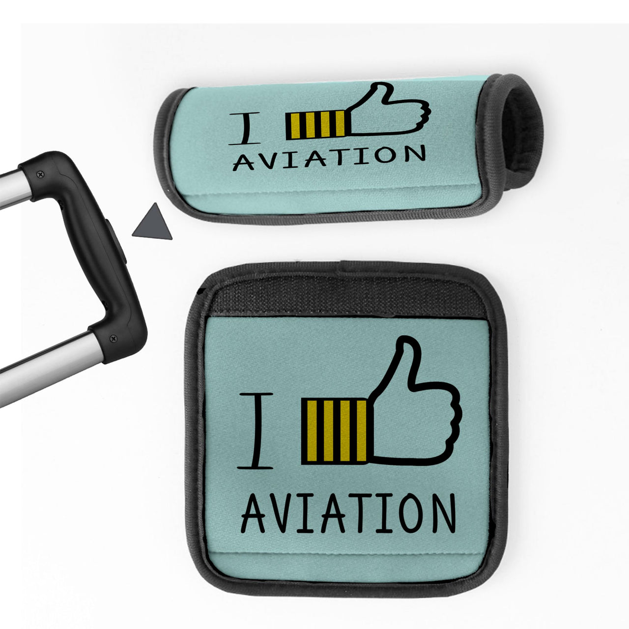 I Like Aviation Designed Neoprene Luggage Handle Covers