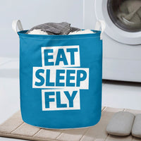 Thumbnail for Eat Sleep Fly Designed Laundry Baskets