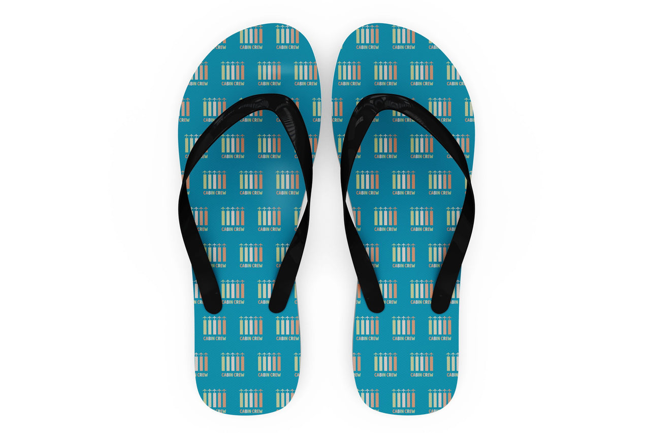 Colourful Cabin Crew Designed Slippers (Flip Flops)