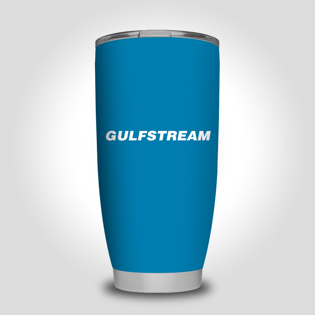 Gulfstream & Text Designed Tumbler Travel Mugs