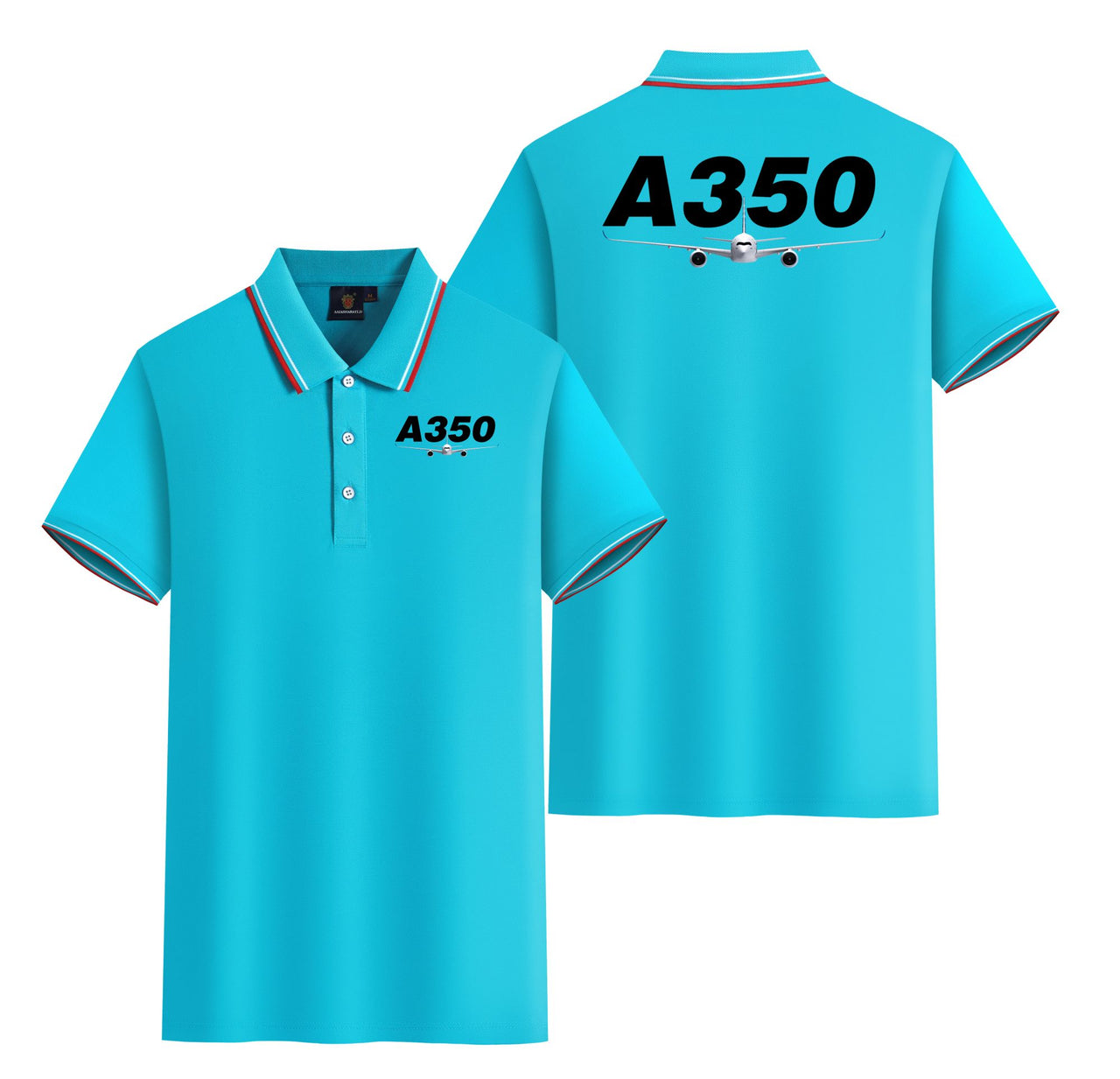 Super Airbus A350 Designed Stylish Polo T-Shirts (Double-Side)