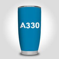 Thumbnail for A330 Flat Text Designed Tumbler Travel Mugs