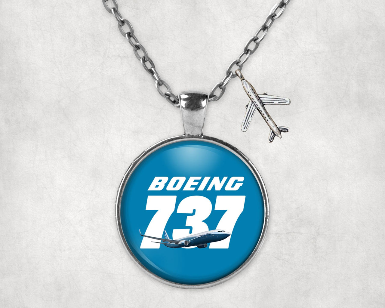 Super Boeing 737+Text Designed Necklaces