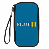 Thumbnail for Pilot & Stripes (4 Lines) Designed Travel Cases & Wallets