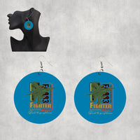 Thumbnail for Fighter Machine Designed Wooden Drop Earrings