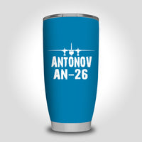Thumbnail for Antonov AN-26 & Plane Designed Tumbler Travel Mugs