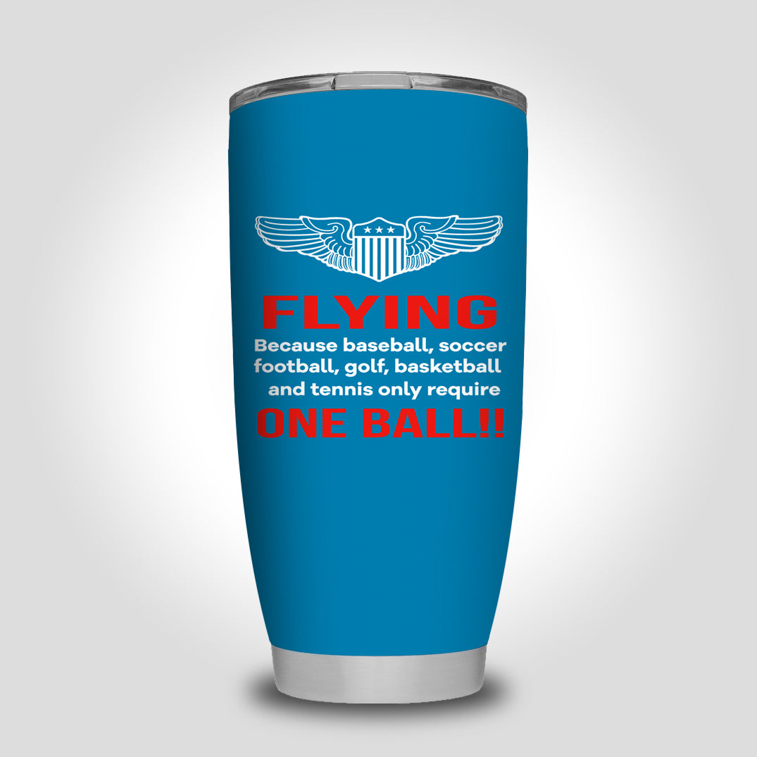 Flying One Ball Designed Tumbler Travel Mugs