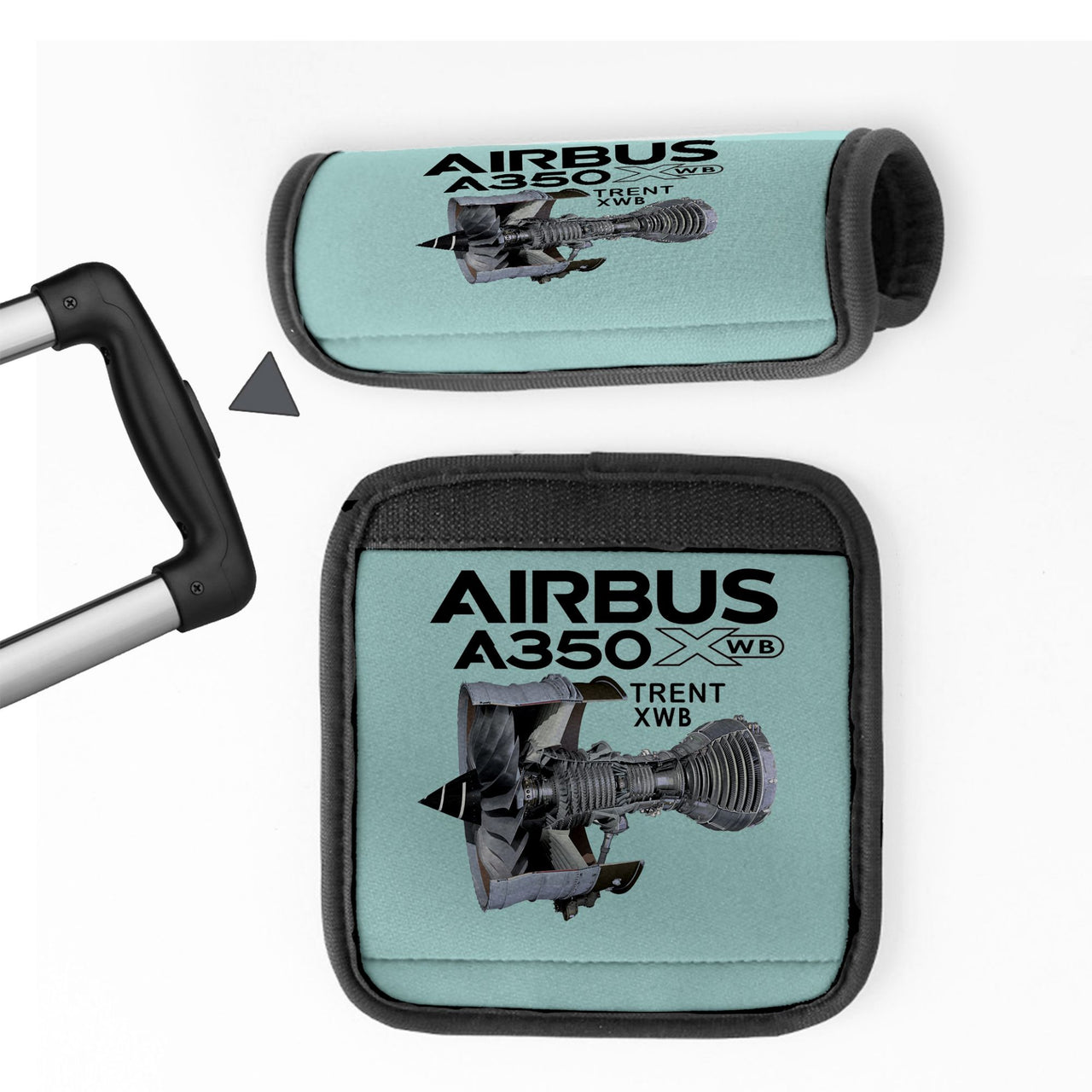 Airbus A350 & Trent Wxb Engine Designed Neoprene Luggage Handle Covers