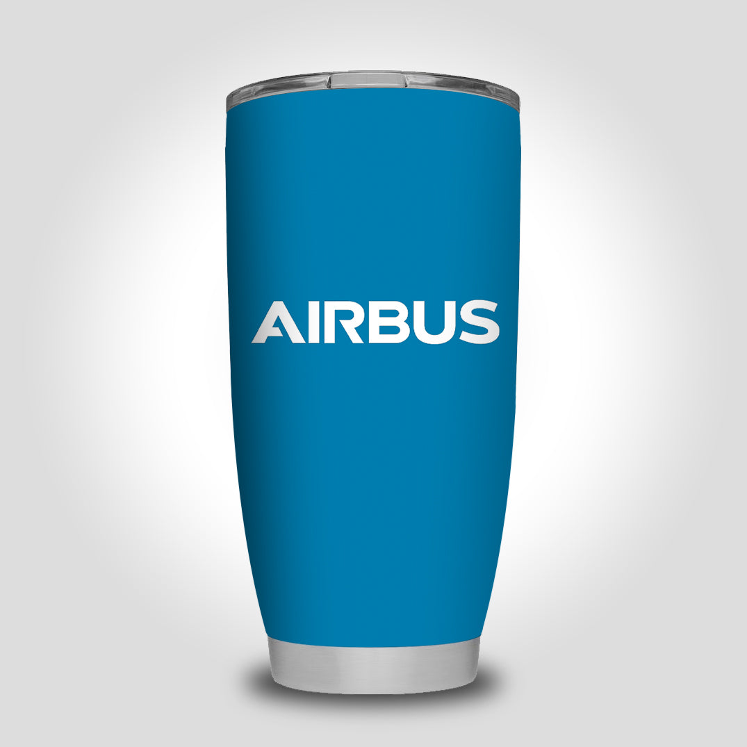 Airbus & Text Designed Tumbler Travel Mugs