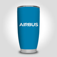 Thumbnail for Airbus & Text Designed Tumbler Travel Mugs