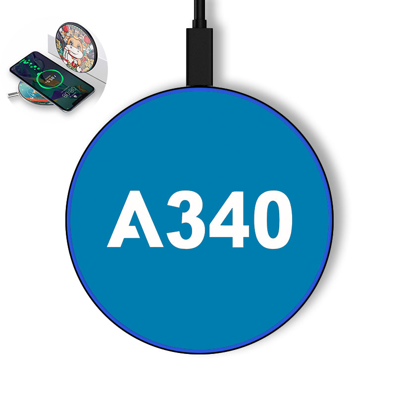A340 Flat Text Designed Wireless Chargers