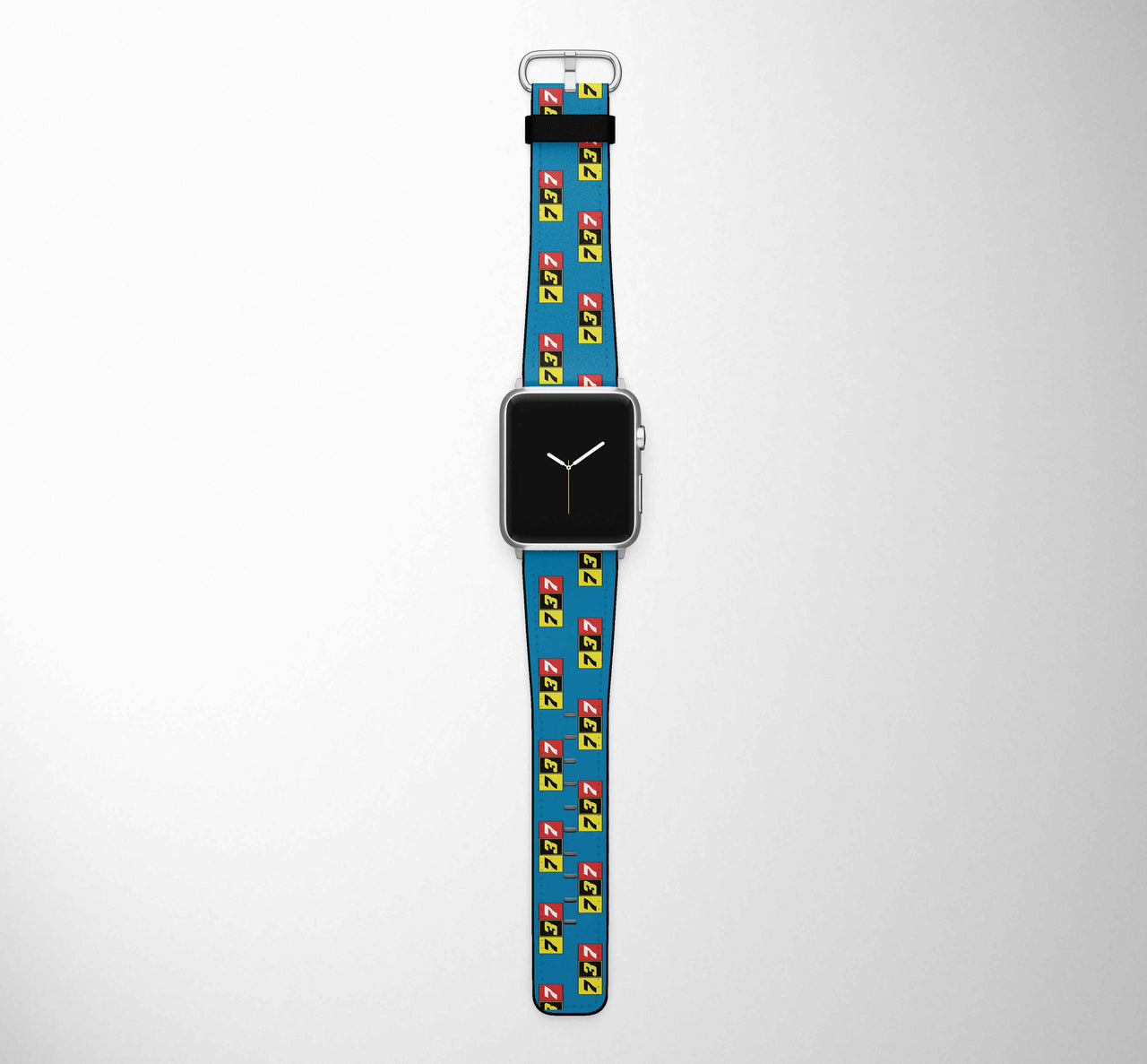 Flat Colourful 737 Designed Leather Apple Watch Straps