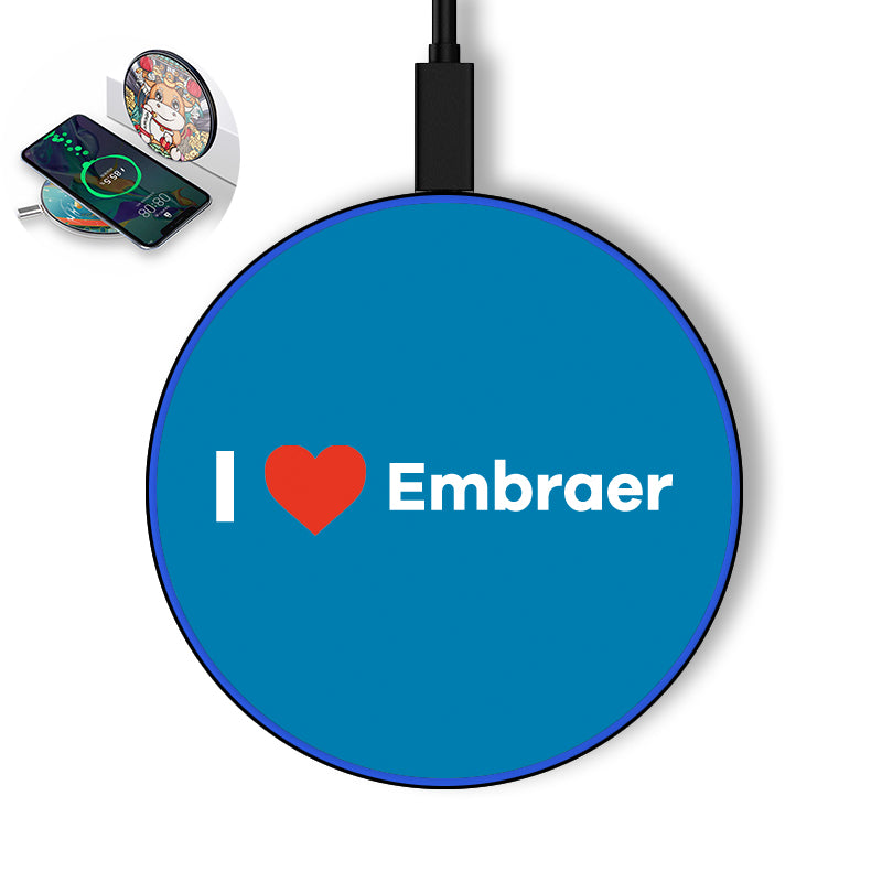 I Love Embraer Designed Wireless Chargers