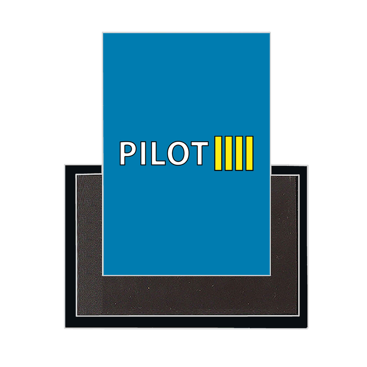 Pilot & Stripes (4 Lines) Designed Magnets