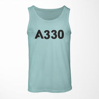 Thumbnail for A330 Flat Text Designed Tank Tops