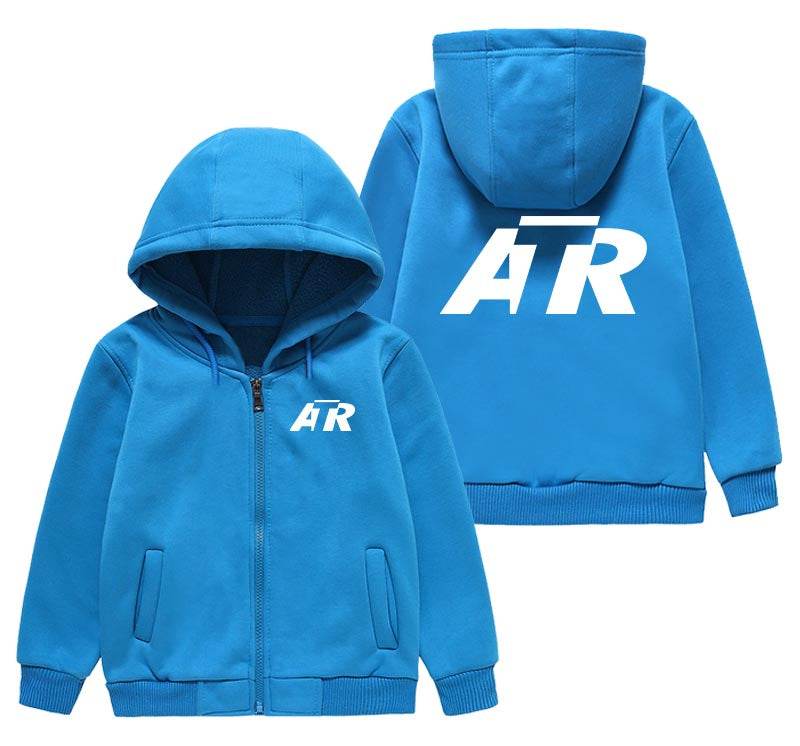 ATR & Text Designed "CHILDREN" Zipped Hoodies