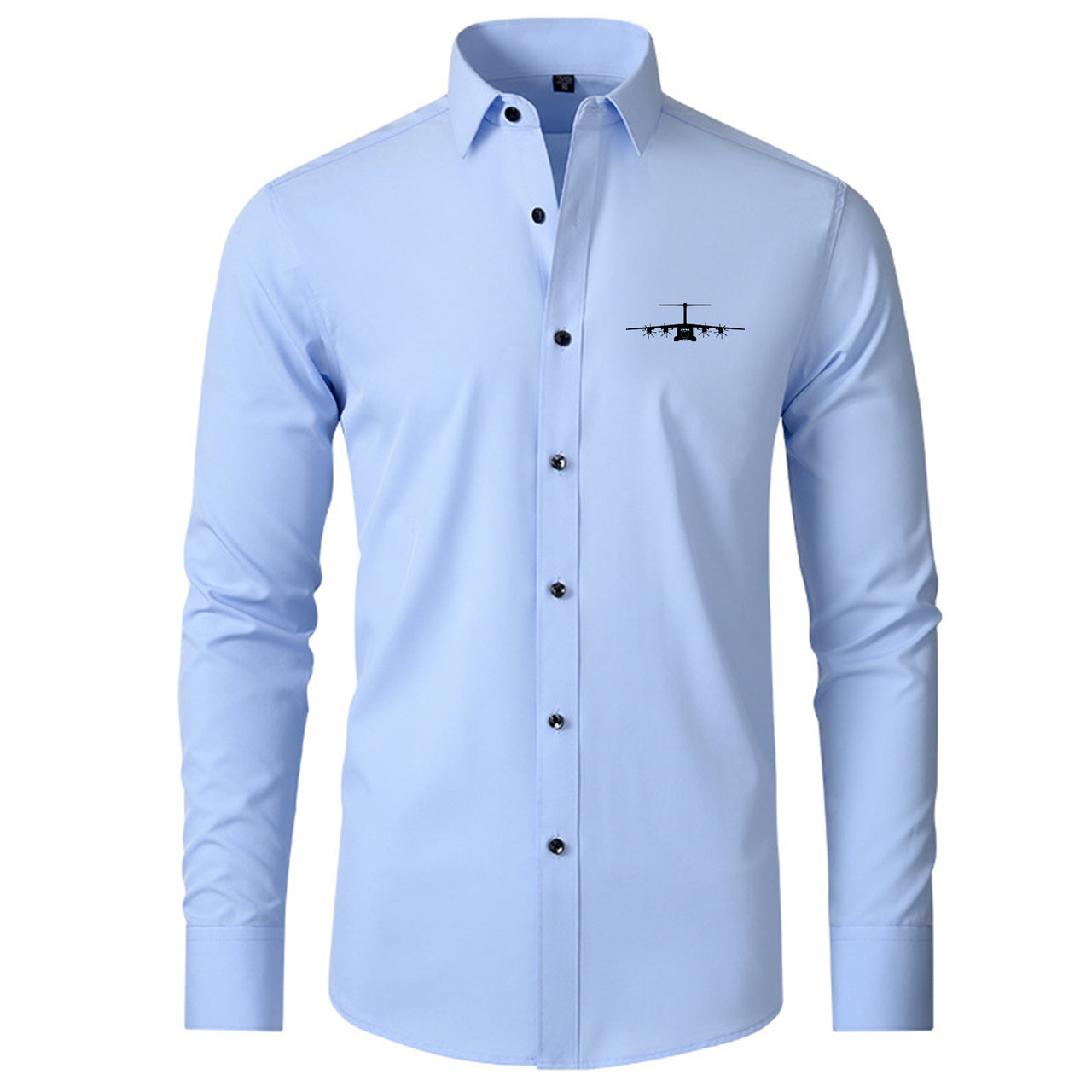 Airbus A400M Silhouette Designed Long Sleeve Shirts