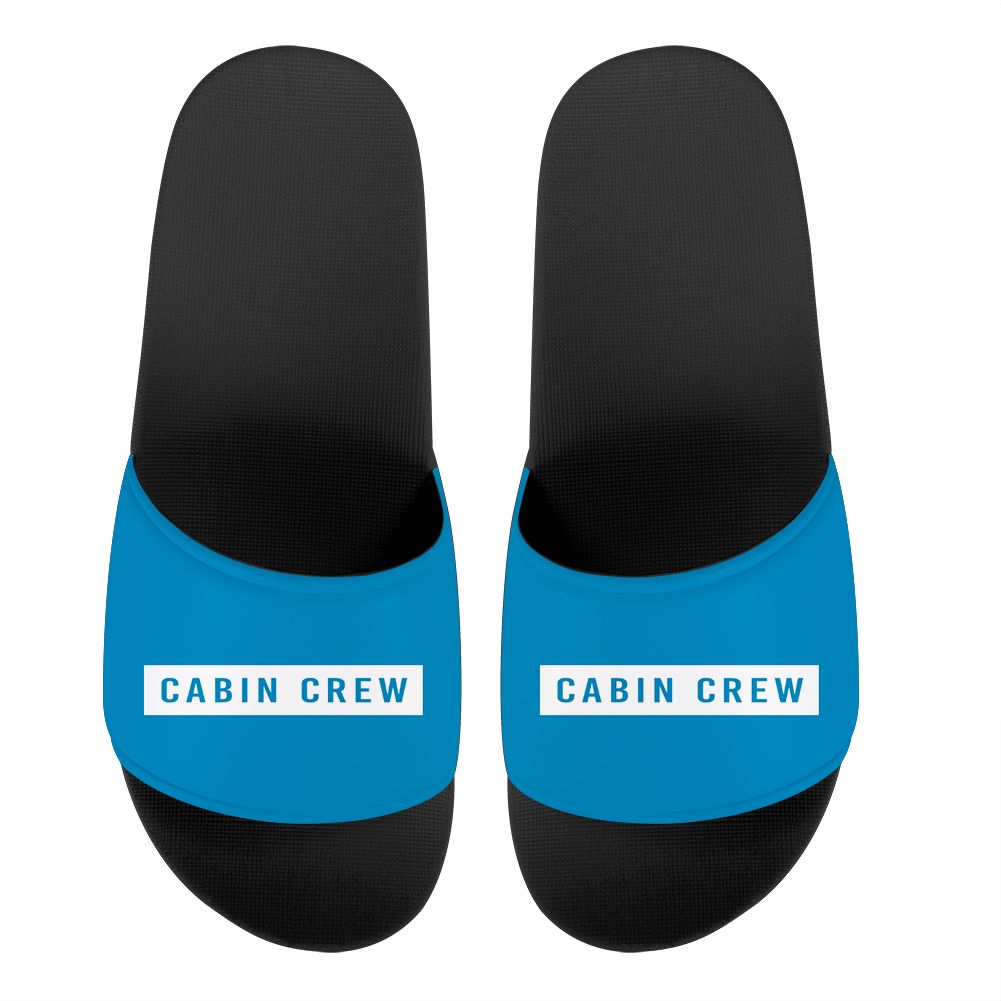 Cabin Crew Text Designed Sport Slippers