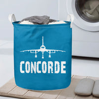 Thumbnail for Concorde & Plane Designed Laundry Baskets