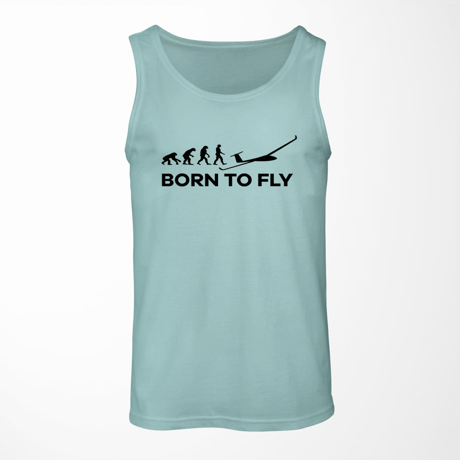 Born To Fly Glider Designed Tank Tops