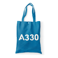 Thumbnail for A330 Flat Text Designed Tote Bags