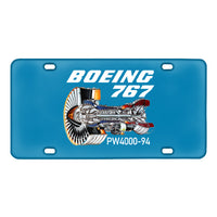 Thumbnail for Boeing 767 Engine (PW4000-94) Designed Metal (License) Plates