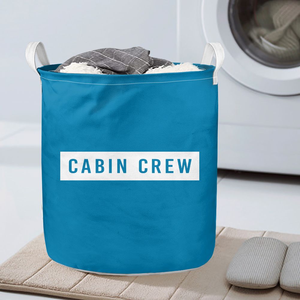 Cabin Crew Text Designed Laundry Baskets
