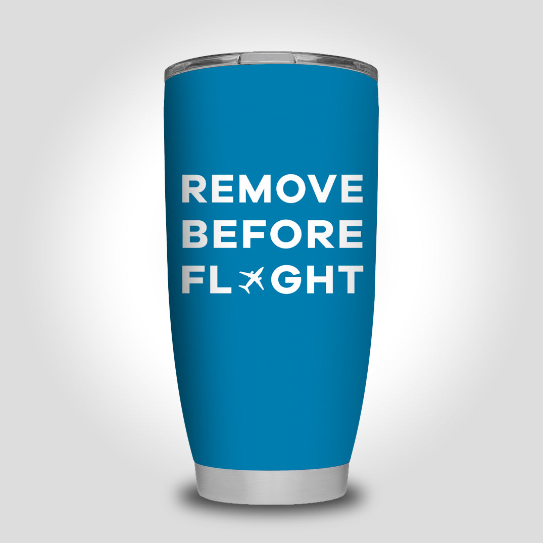Remove Before Flight Designed Tumbler Travel Mugs