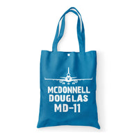 Thumbnail for McDonnell Douglas MD-11 & Plane Designed Tote Bags