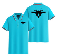 Thumbnail for Fighter Jet 35 Silhouette Designed Stylish Polo T-Shirts (Double-Side)
