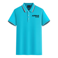 Thumbnail for Airbus A330 & Text Designed Stylish Polo T-Shirts