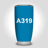 Thumbnail for A319 Flat Text Designed Tumbler Travel Mugs