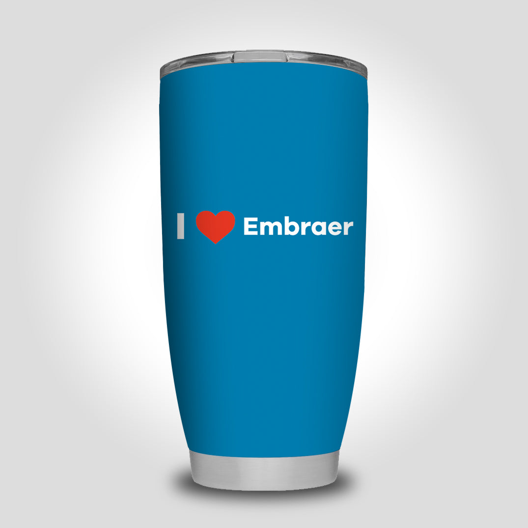 I Love Embraer Designed Tumbler Travel Mugs
