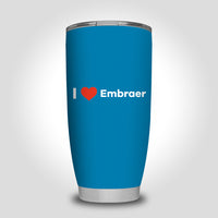 Thumbnail for I Love Embraer Designed Tumbler Travel Mugs