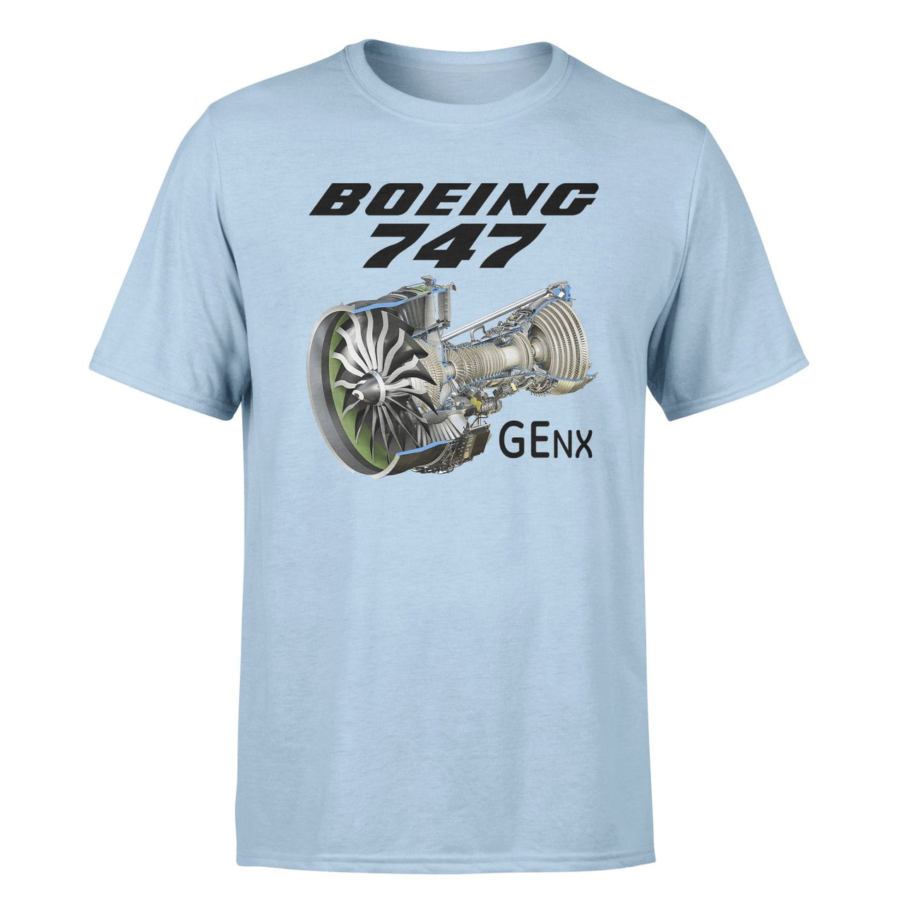 Boeing 747 & GENX Engine Designed T-Shirts