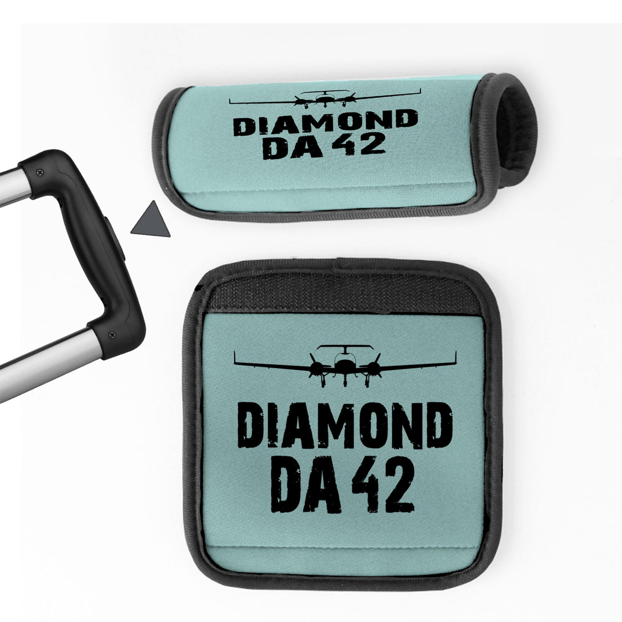 Diamond DA42 & Plane Designed Neoprene Luggage Handle Covers
