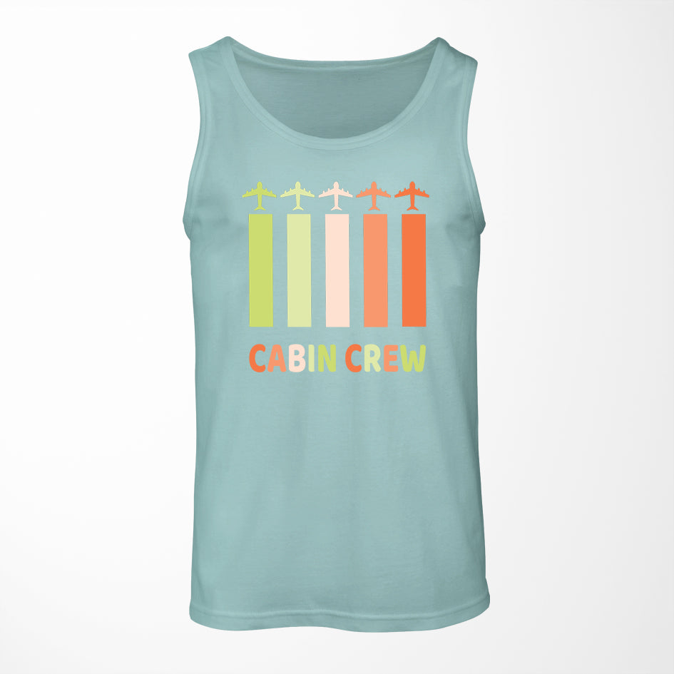 Colourful Cabin Crew Designed Tank Tops