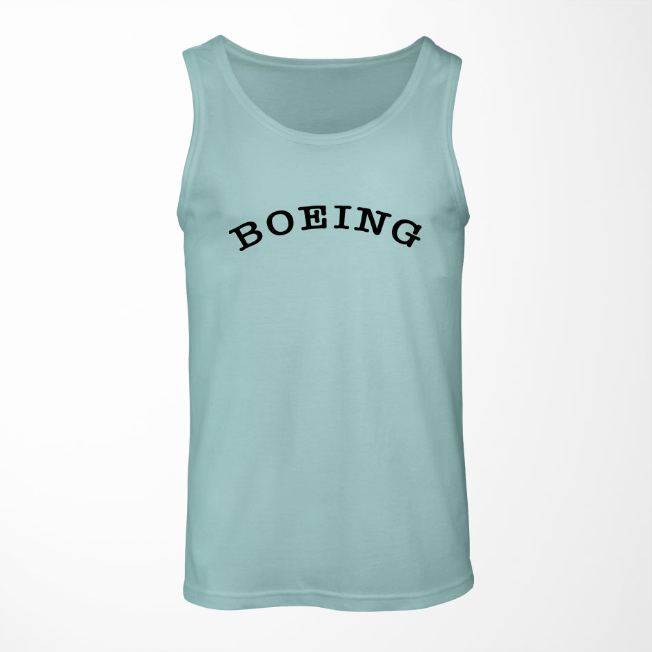 Special BOEING Text Designed Tank Tops