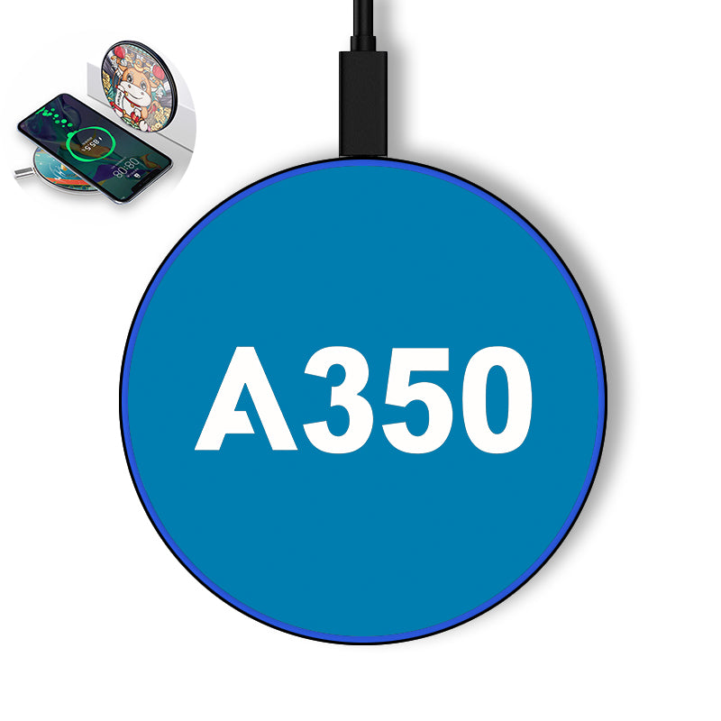 A350 Flat Text Designed Wireless Chargers