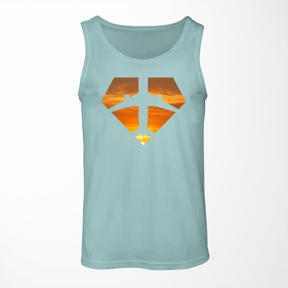 Supermen of The Skies (Sunset) Designed Tank Tops