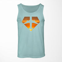 Thumbnail for Supermen of The Skies (Sunset) Designed Tank Tops