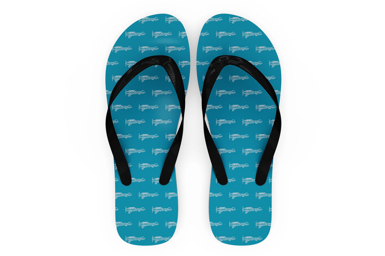 Special Cessna Text Designed Slippers (Flip Flops)