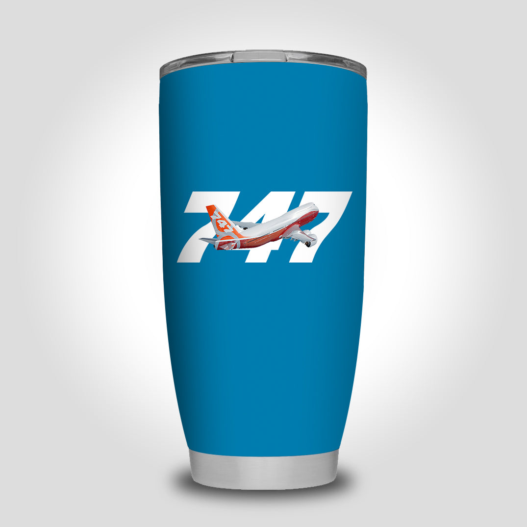 Super Boeing 747 Intercontinental Designed Tumbler Travel Mugs