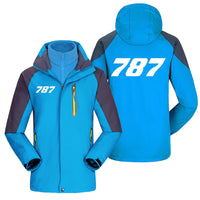 Thumbnail for 787 Flat Text Designed Thick Skiing Jackets