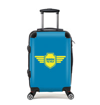 Thumbnail for Born To Fly & Badge Designed Cabin Size Luggages