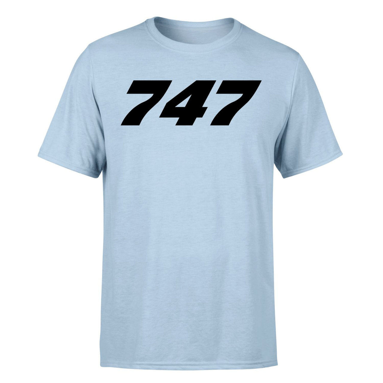 747 Flat Text Designed T-Shirts